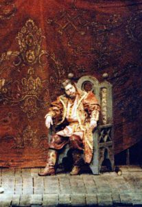 Titelpartie in Mussorgskis Boris Godunow, Warschau, 1989