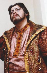 Titelpartie in Mussorgskis Boris Godunow, Warschau, 1989