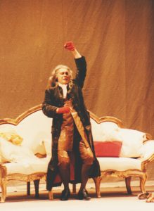 Don Basilio in Rossinis Il Barbiere di Siviglia, Wuppertal, 1990